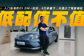 海豹05 DM-i最低配值不值？补贴完4万多拿下，代步足够！