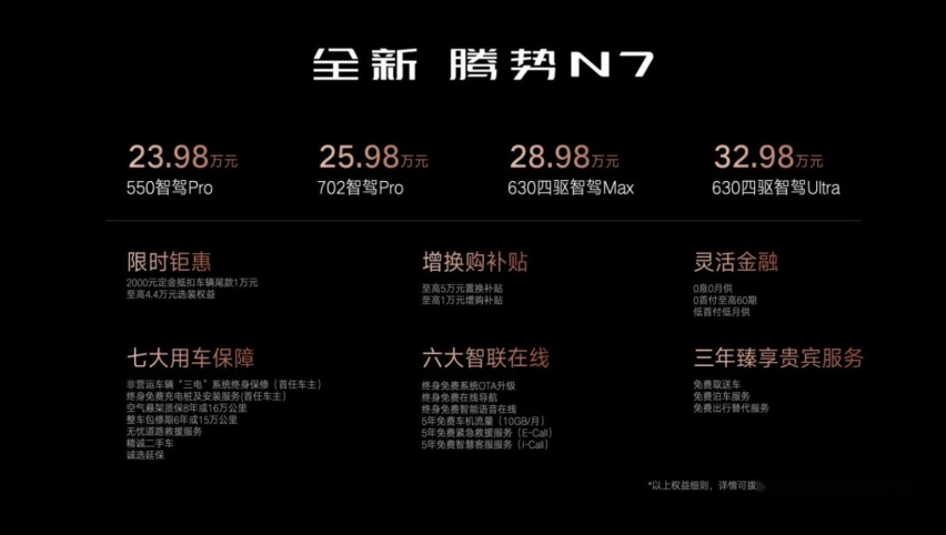全新破局！23.98万元起的全新腾势N7涅槃重生