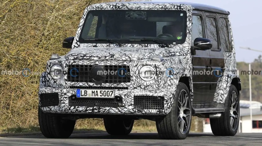 新款AMG G63纽博格林测试谍照曝光 或将搭载轻度混合动力系统
