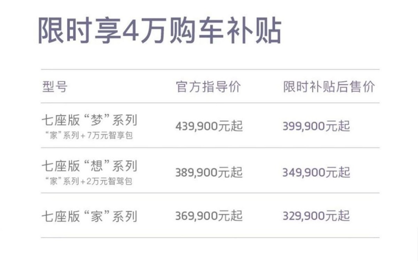 补贴高达4万！岚图梦想家开启促销，要和腾势D9正面开战？