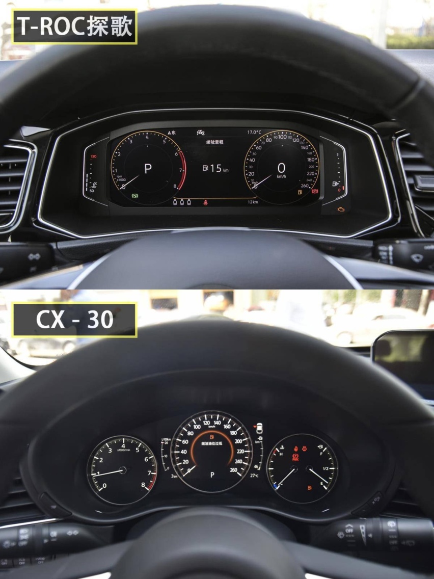 手握15万买SUV！CX-30对比T-ROC探歌，该如何选？