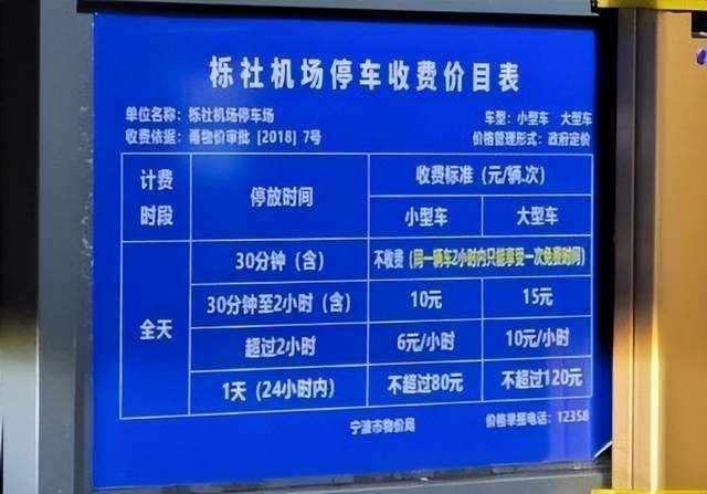 宁波机场附近停车场哪里便宜，栎社机场停车费多少一天