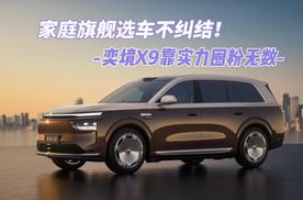 家庭旗舰选车不纠结！奕境X9靠实力圈粉无数