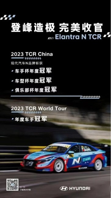 现代汽车N品牌获2023 CEC 中国汽车耐力锦标赛成都站冠军