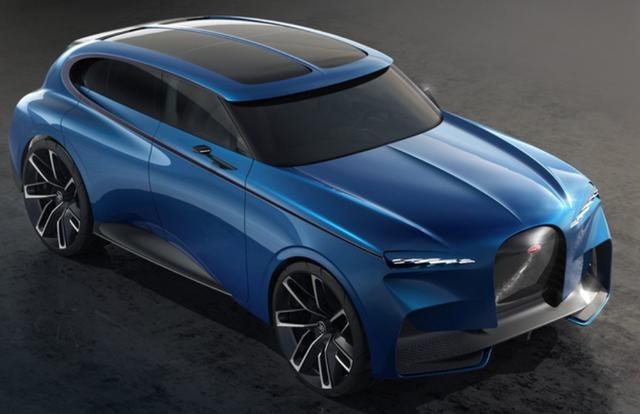 布加迪也要出SUV?渲染图一言难尽