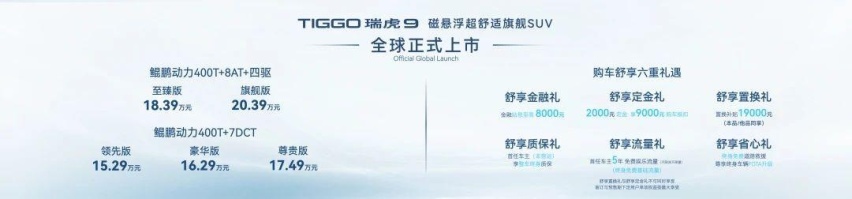 全角度舒适升级，体验媲美豪华车型，奇瑞瑞虎9登陆皖赣