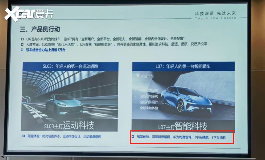 深蓝L07现身街头，比SL03更大+电动尾翼，配华为乾崑智驾