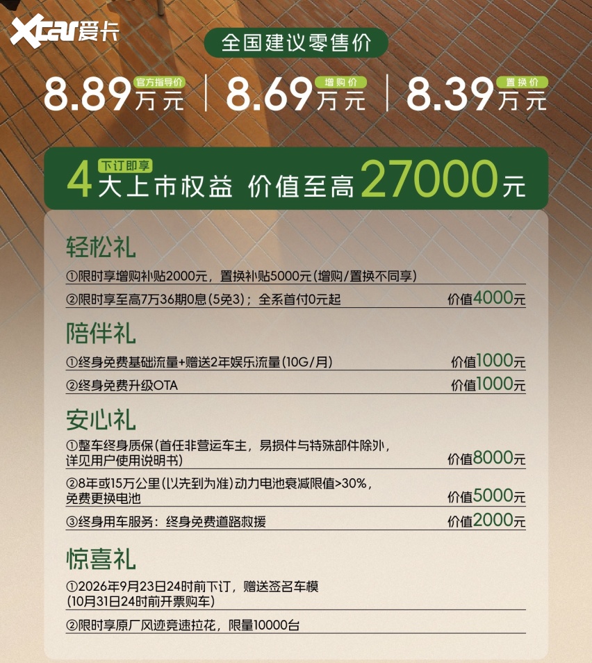 全新QQ3摩登版上市：8.39万元起，产品力聚焦摩登设计与实用配置