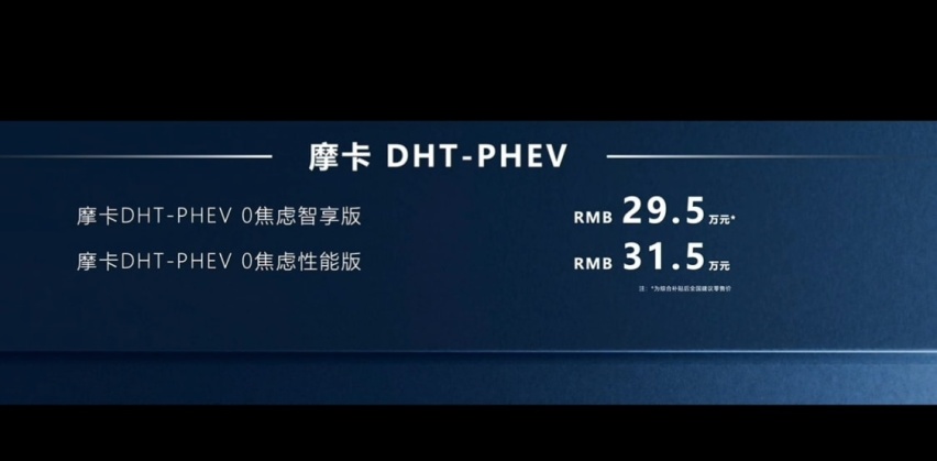 售29.5万元起，魏牌摩卡DHT-PHEV上市，入局插电混动市场