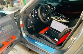 两部奔驰AMG GTS刷ECU改装电脑升级德国TECHTEC定制ECU
