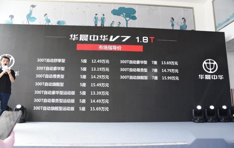 众多宝马元素加身！新款中华V7正式上市！