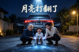 月亮打翻了，ID.ERA9X帮你捞。祝大家中秋快乐！