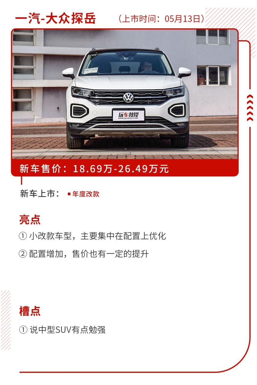 6.58万起，上周6款新车上市，看有没有你想要的？
