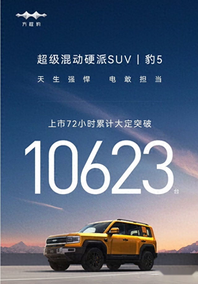 28.98万起，王传福亲自交付，订单破万，方程豹豹5有何硬实力？