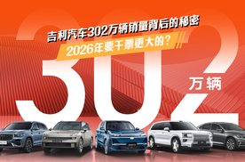 吉利汽车302万辆销量背后的秘密，2026年要干票更大的？