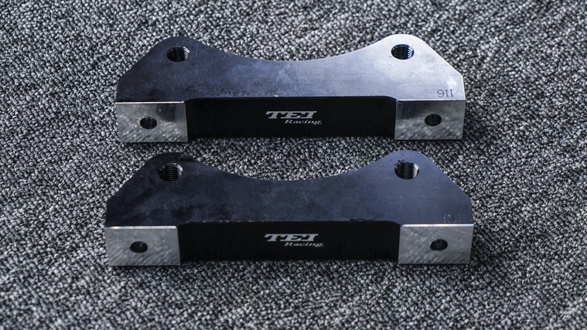 刹车改装案例分享~TEI Racing刹车P40NS+四活塞卡钳套件