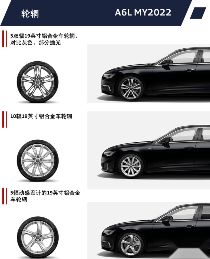 2022款奥迪A6L公布售价 41.98-65.6万元 配置进一步升级