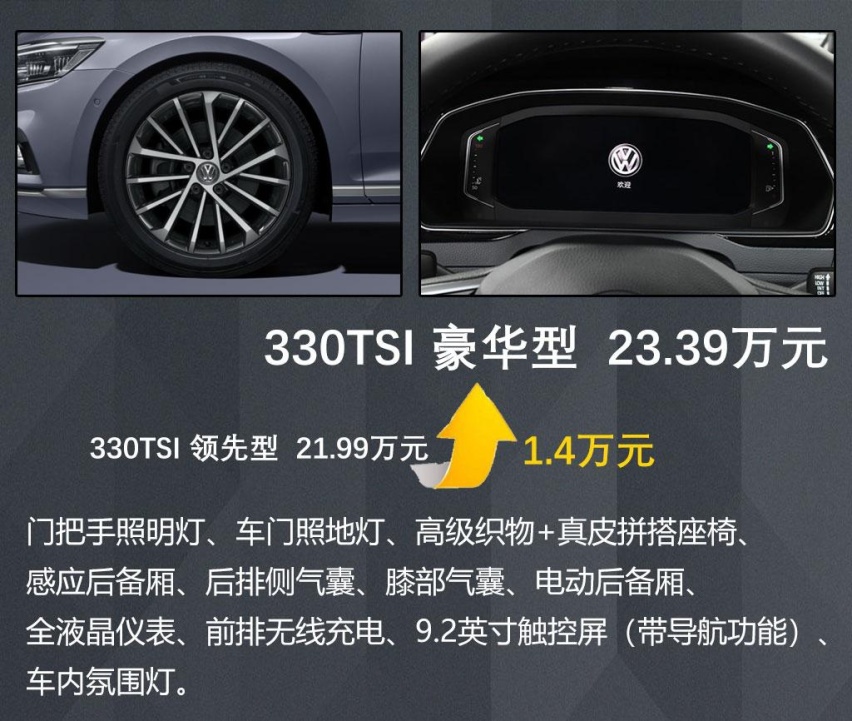 配置比之前有提升，低配性价比要更高，大众新款迈腾购车手册