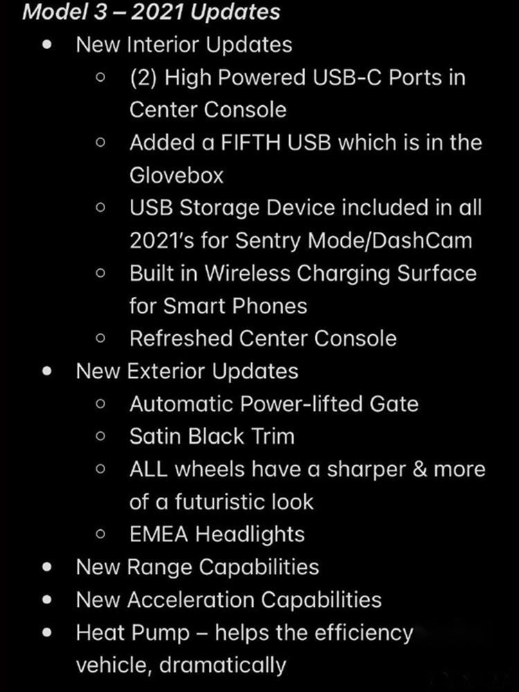 续航提升，内饰升级！新款Model 3升级具体信息曝光
