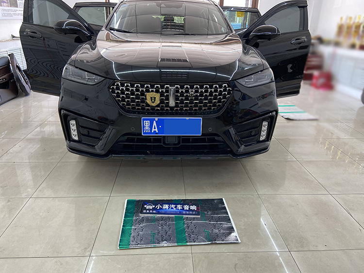 哈尔滨小蒋WEY VV7汽车音响改装前后丹拿232两分频