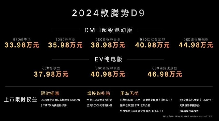 有颜有料，宜商宜家，MPV王者腾势D9再进化，不给合资机会