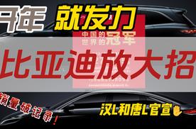 比亚迪2024年终成绩破纪录，唐L和汉L官宣，新技术值得期待