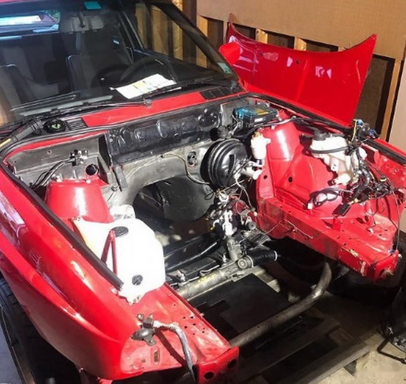 爆改宝马E30 M3，移植本田经典红头K24A引擎