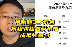 方程豹11月销量超3.7万台，跻身新势力榜Top4，成为新势力最强黑马