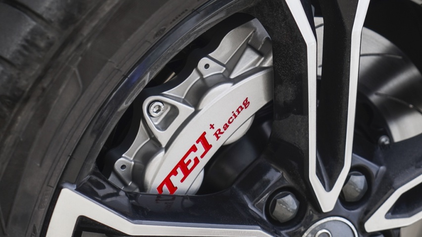 刹车改装案例分享~TEI Racing刹车P40NS+四活塞卡钳套件