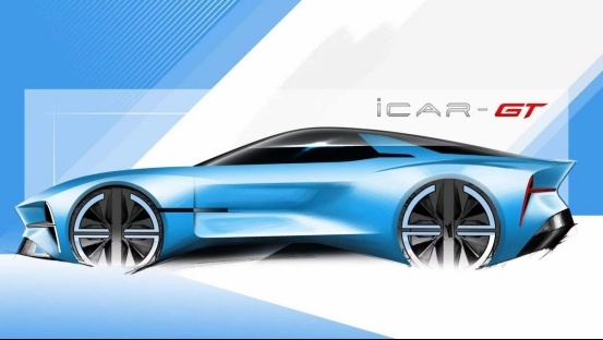 造型时尚前卫，奇瑞iCar GT跑车设计草图发布