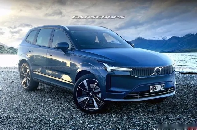 电动版本的沃尔沃XC90终于来了 曝光渲染图 空间超级大
