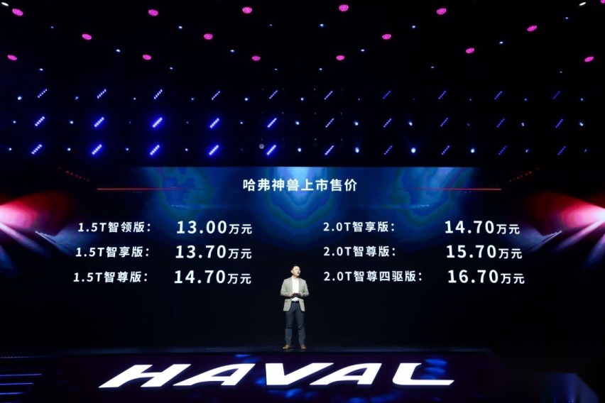 售13万元起，哈弗神兽正式上市，主打年轻消费群体