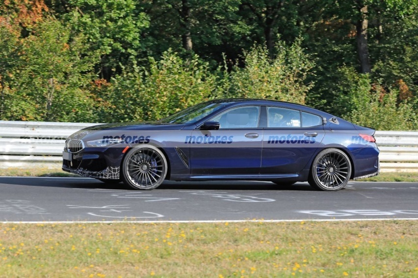 或超650马力，底盘重新优化，Alpina B8四门版谍照
