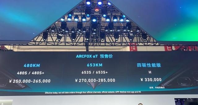 北汽新能源ARCFOX αT将今晚上市 预售价25万元起
