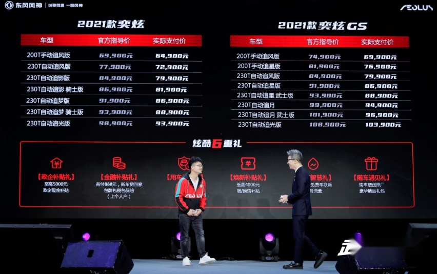 东风风神2021款奕炫家族上市 售价6.99万元起