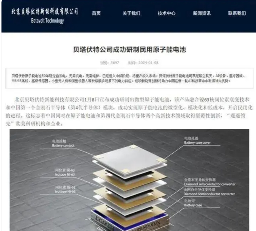 日本没戏了！中国造出全球首款民用核电池，新能源车跑50年不充电