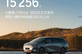 小鹏汽车2月售15256台，同比下滑近半，环比降23.7%