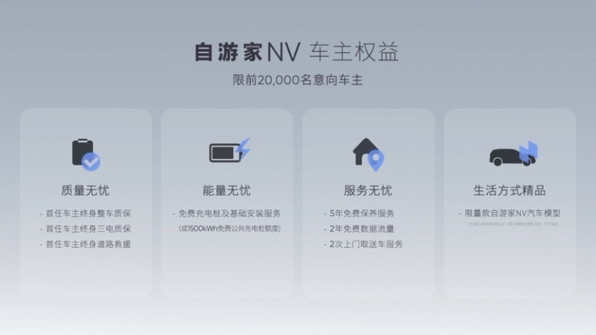 自游家NV正式上市，售价27.88万-31.88万元