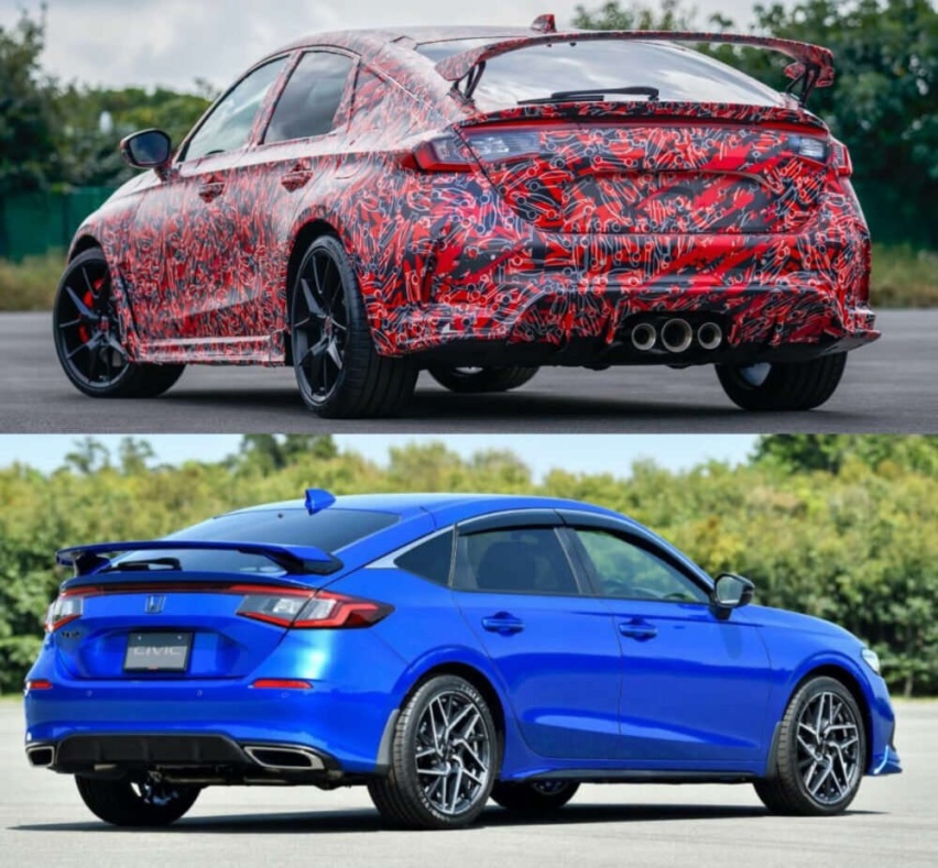 最后一款汽油引擎车？新款思域Type R伪装车曝光，预计2022年亮相