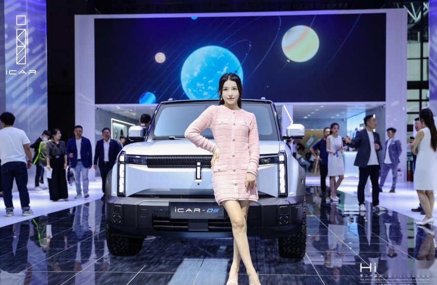 硬派纯电SUV新选择？奇瑞iCAR 03内饰曝光，今年四季度交付！