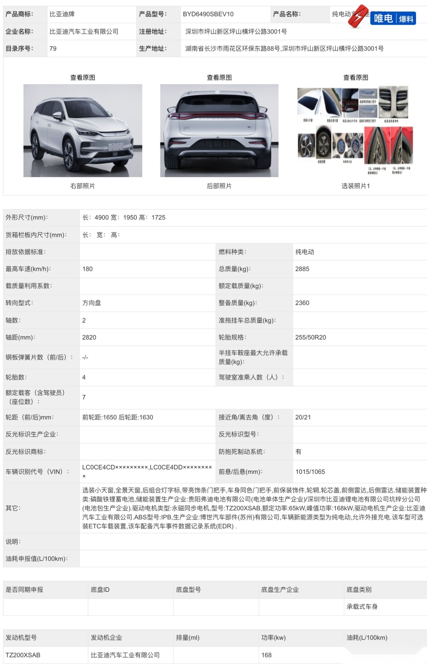 特斯拉全系取消雾灯？恒驰首款车型进入工信部目录，唐EV新款来袭
