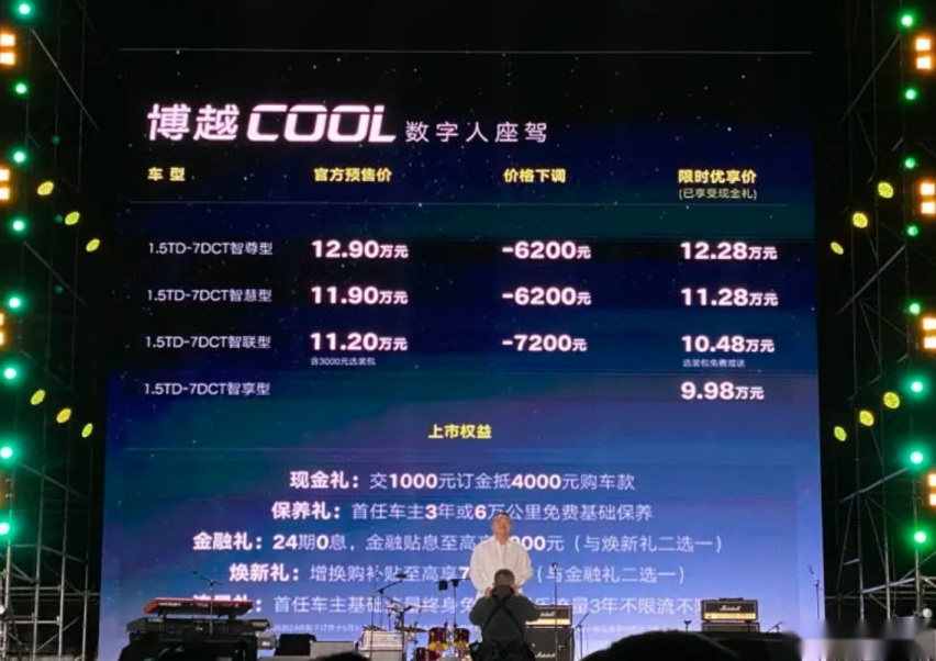 吉利博越COOL上市，10.28万元起，全力冲击A级SUV市场第一阵营