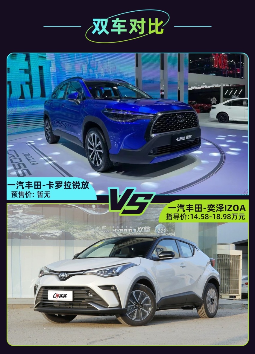 丰田卡罗拉锐放亮相广州车展 对比丰田奕泽IZOA有何优势