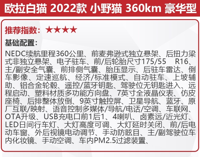 售价7.98万元起，欧拉白猫小野猫版上市，哪款更值得买？