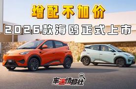 增配不加价！比亚迪2026款海鸥正式上市，售价6.99万元起