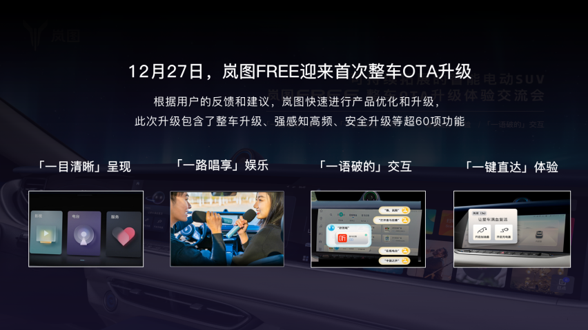 塑造30万级SUV价值标杆 岚图FREE整车OTA沉浸式体验