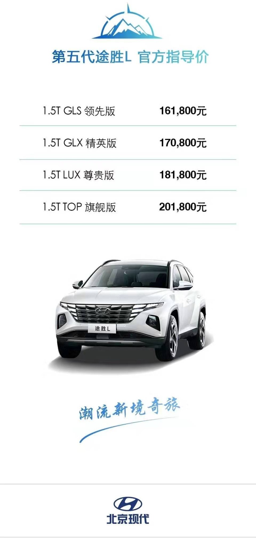 科技引领潮流 潮流为你而来 北京现代第五代途胜L惊艳上市