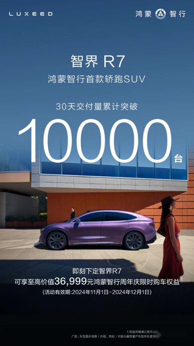 智界R7累计大定超3.8万，给Model Y来点“六边形战士”的震撼！