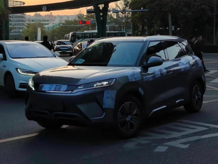 定位10万级纯电SUV，比亚迪元UP无伪照曝光，今年3月上市