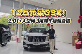 12万元买GS8！ 2.0T+大空间 3月购车福利叠满